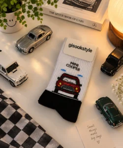 جوراب ساق‌دار طرح Mini Cooper